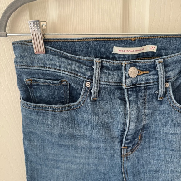 Levi's 314 Shaping Straight - Size 27 - Classic Blue Denim - Picture 2 of 6